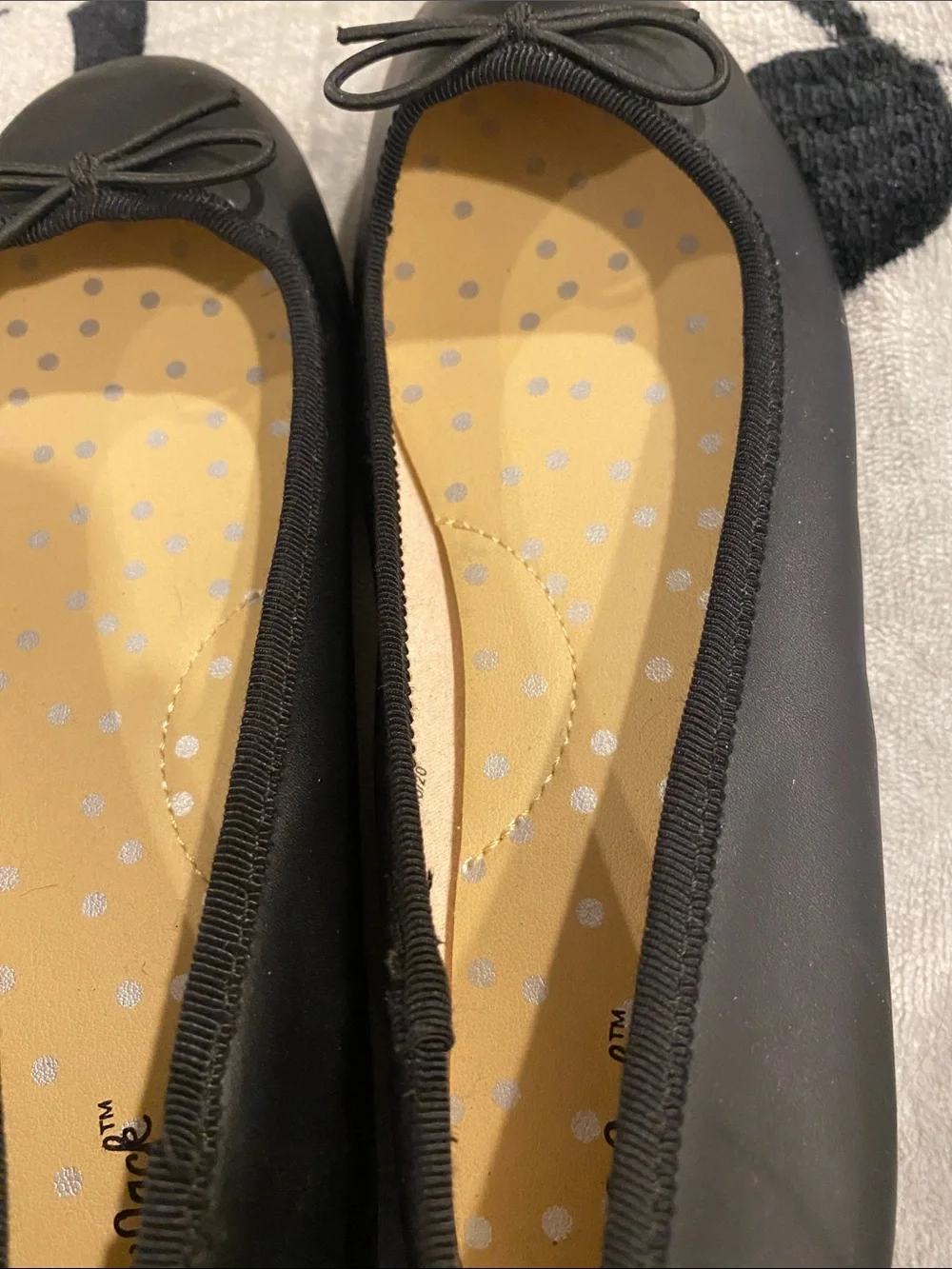 Cat & Jack Black Bow Ballet Flats for children